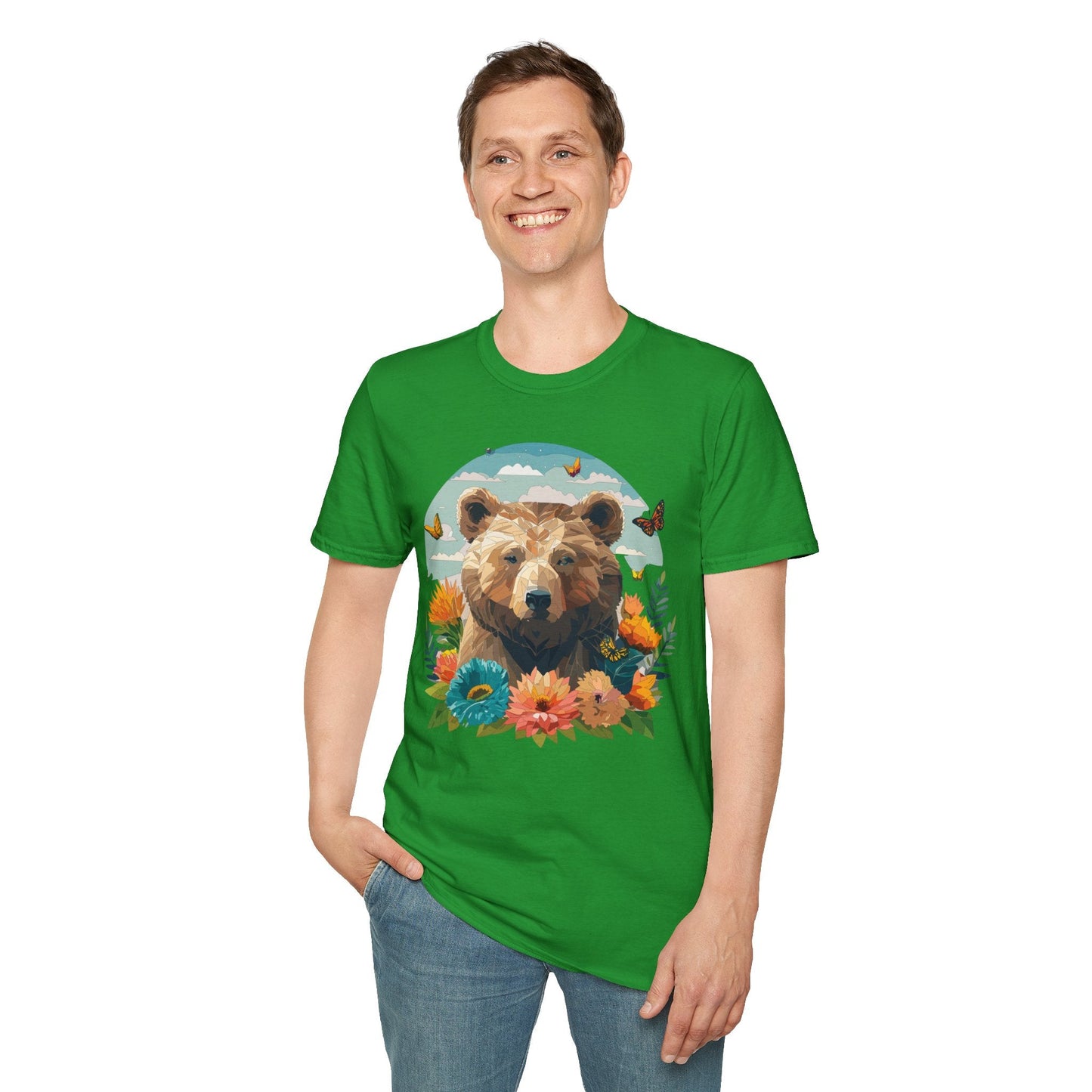 Bear T Shirt Unisex Teddy Bear Tee Softstyle 64000 One Hundred Percent Ring Spun Cotton Short Sleeve