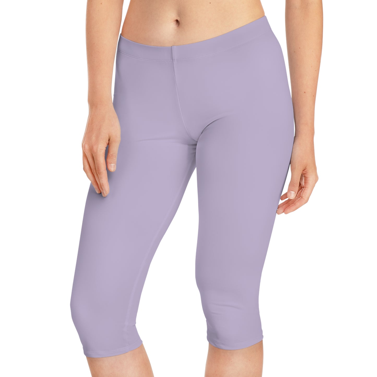 Purple Color Capri Leggings, Purple Capri Leggings 14