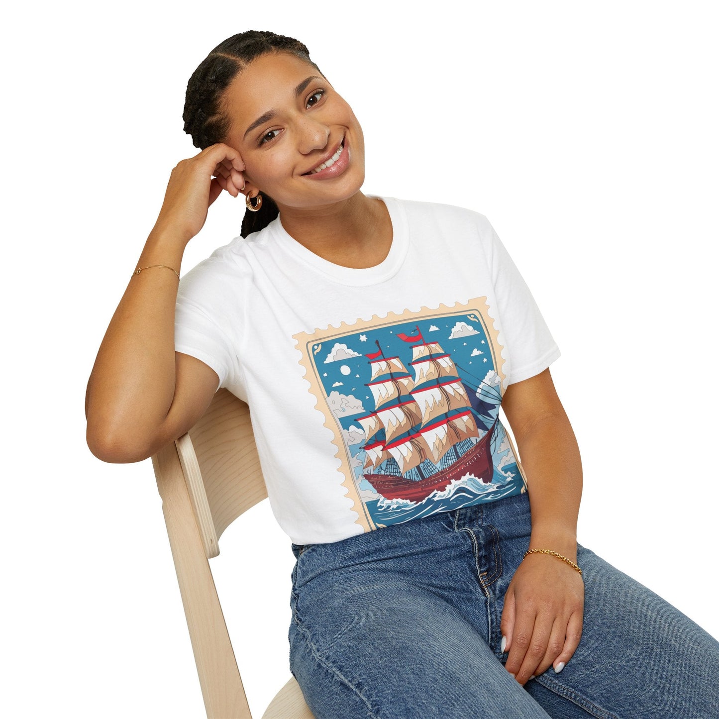 Unisex Softstyle Gildan 64000 Short Sleeve T Shirt Vessel Ship Frigate Tee For Everyday Comfort