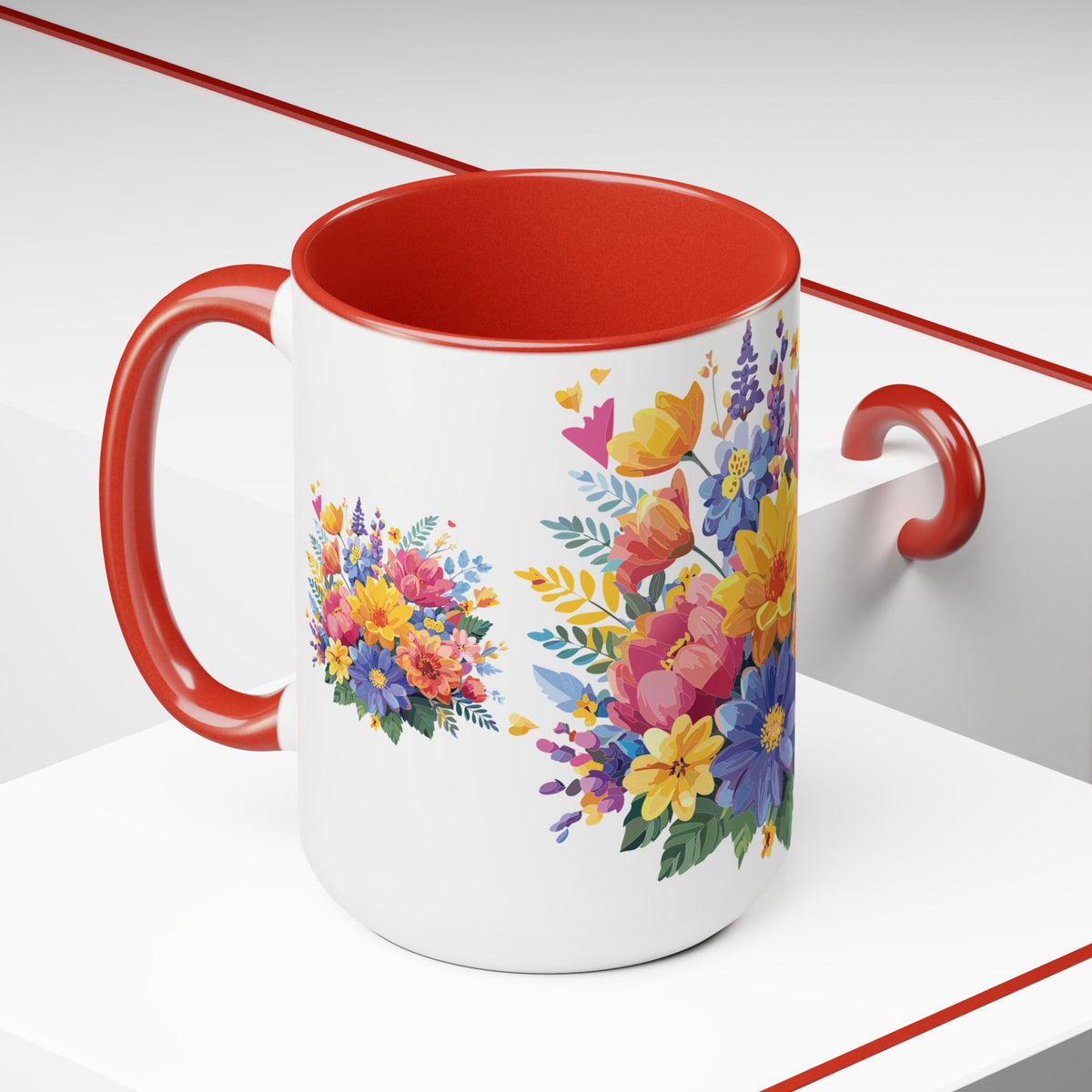 Floral Mug, Floral Cup