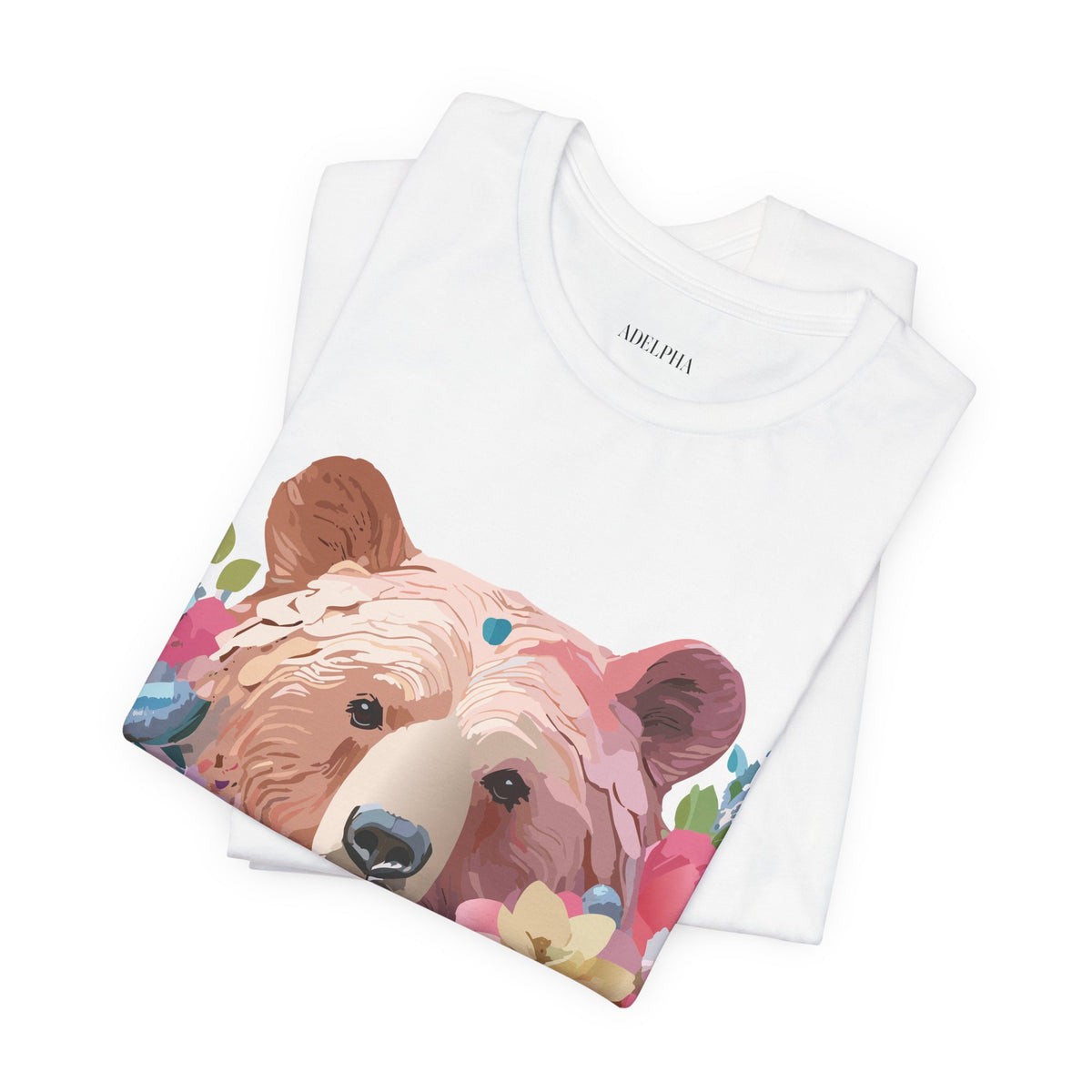 Bear Graphic Design Tee Bella+Canvas Unisex 100 Cotton Tee Shirt a112