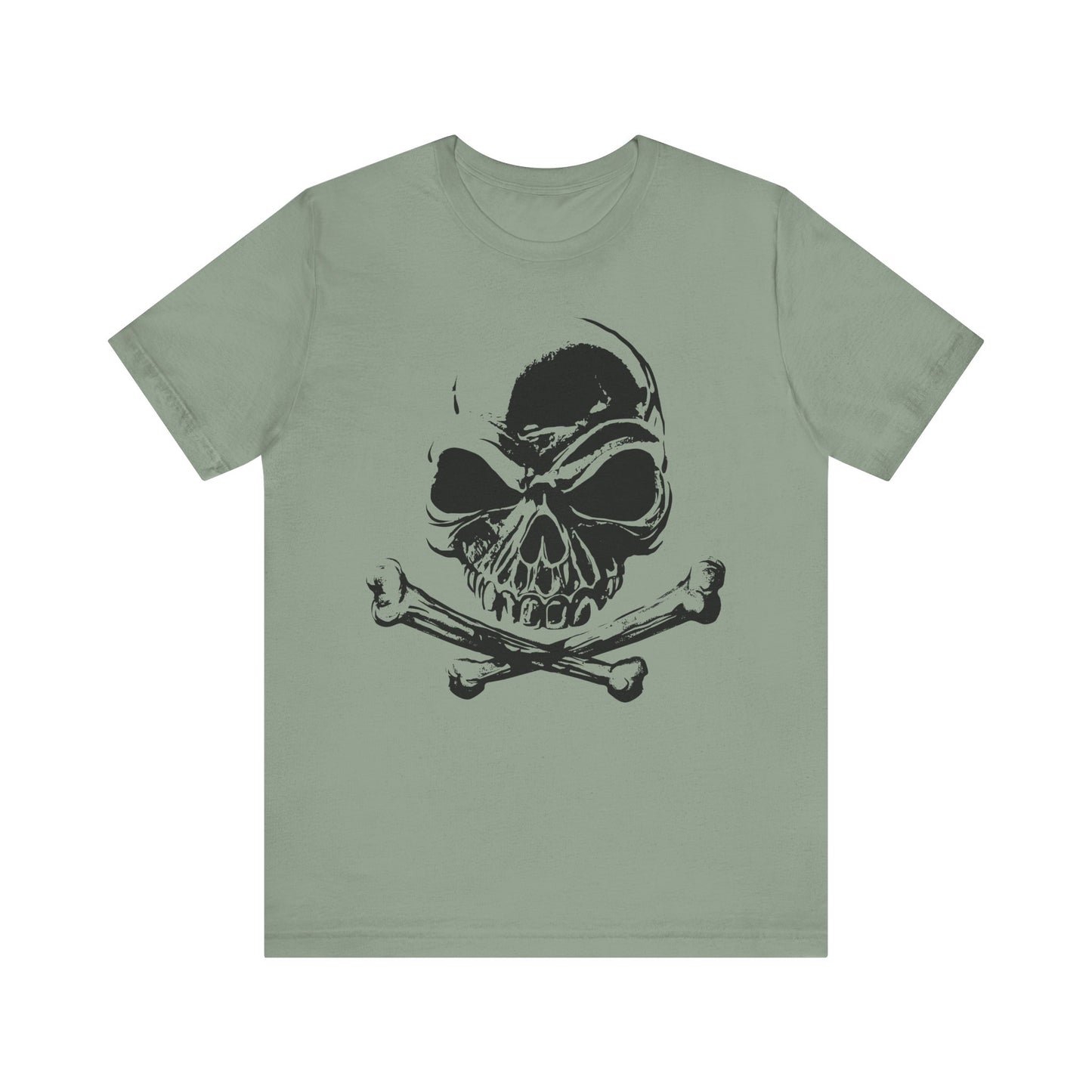 Black Skull Graphic Design Tee, Skull Shirt, Vintage Tees, Art Design T-Shirt, Vintage Graphic Tee, Art Shirts with Skulls