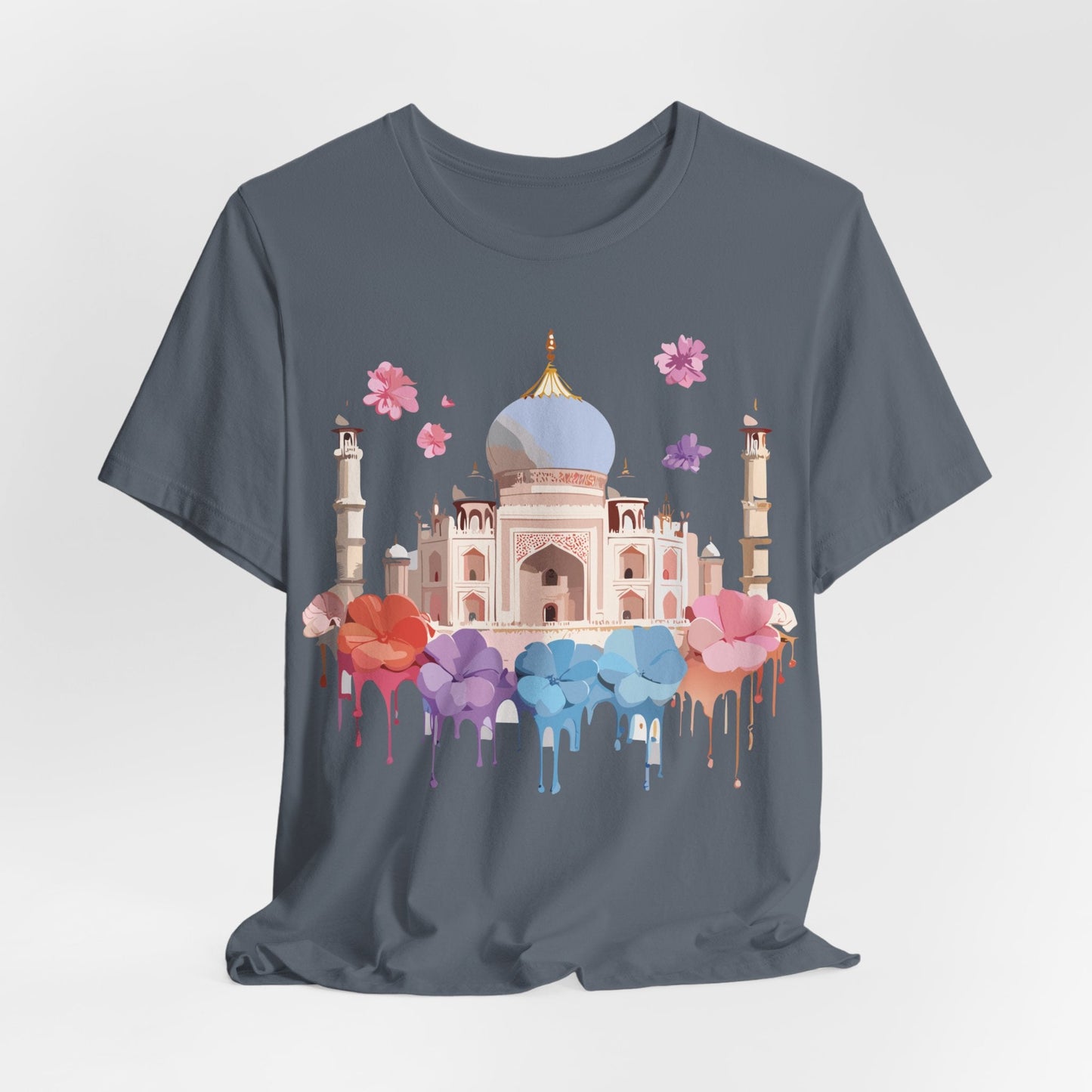 Taj Mahal Tourist Shirt Graphic Tee Unisex Vintage Inspired Adelpha Art Design Edition