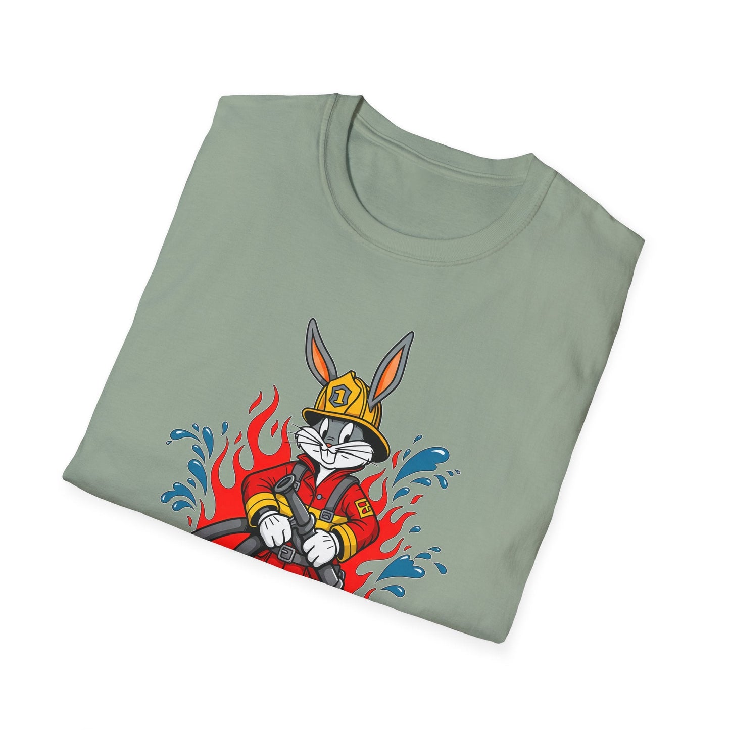 Cartoon Bunny Graphic Unisex Cotton Animal Animation Artwork Design Tee 42