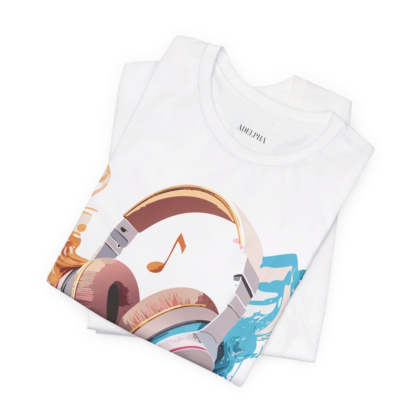 Unisex Graphic T Shirt With Vintage Music Inspired Artwork From Adelpha Short Sleeve Tee