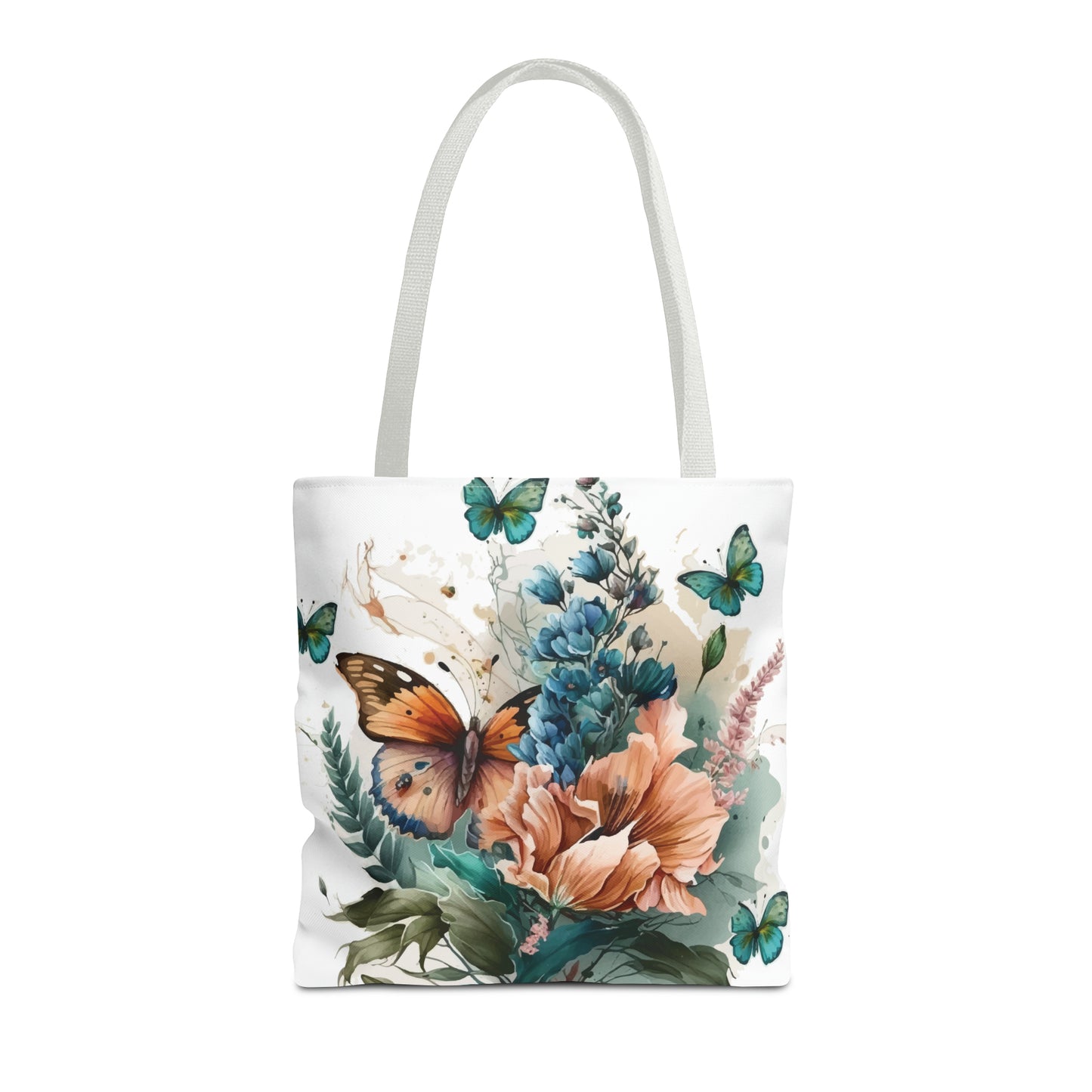 Canvas Bag with Butterfly Prints