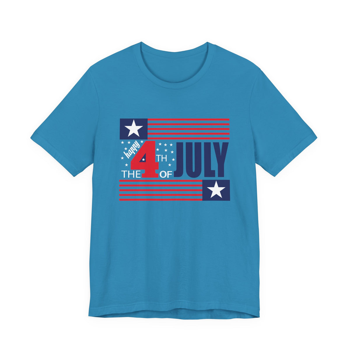 4th of July Flag Graphic T-Shirt Independence Day Stars Stripes Unisex Cotton 014