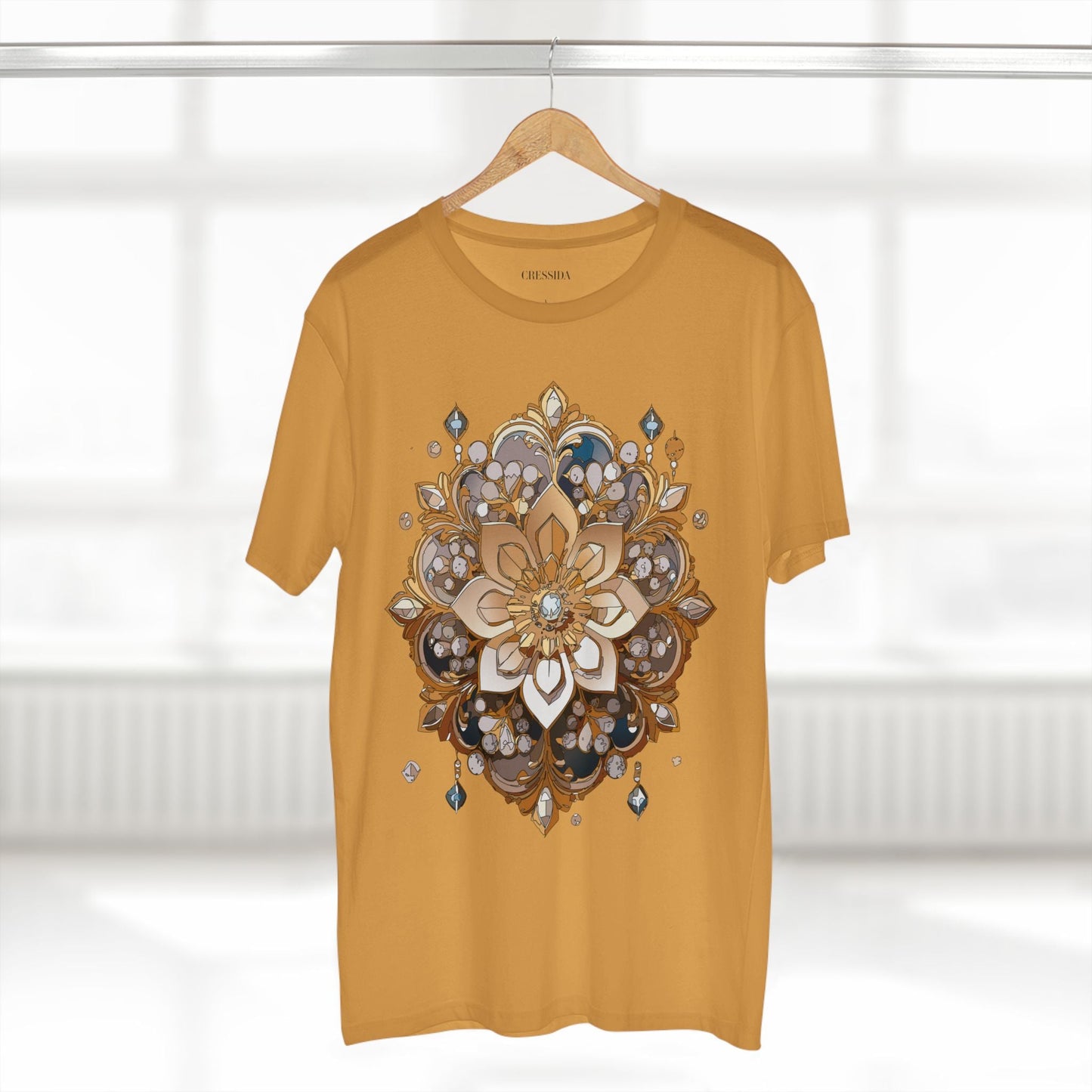 Floral Graphic T-Shirt Unisex 100 Cotton Art Design with Antique Flowers Tee 22