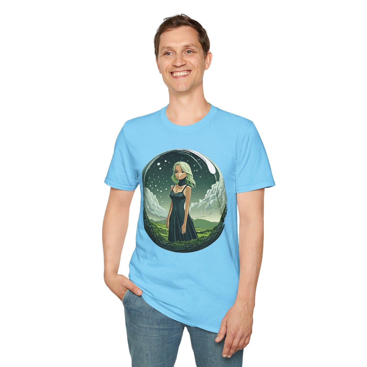 Womens Graphic T Shirt Art Design Tee Ladies Short Sleeve Softstyle 64000 Cotton Ring Spun