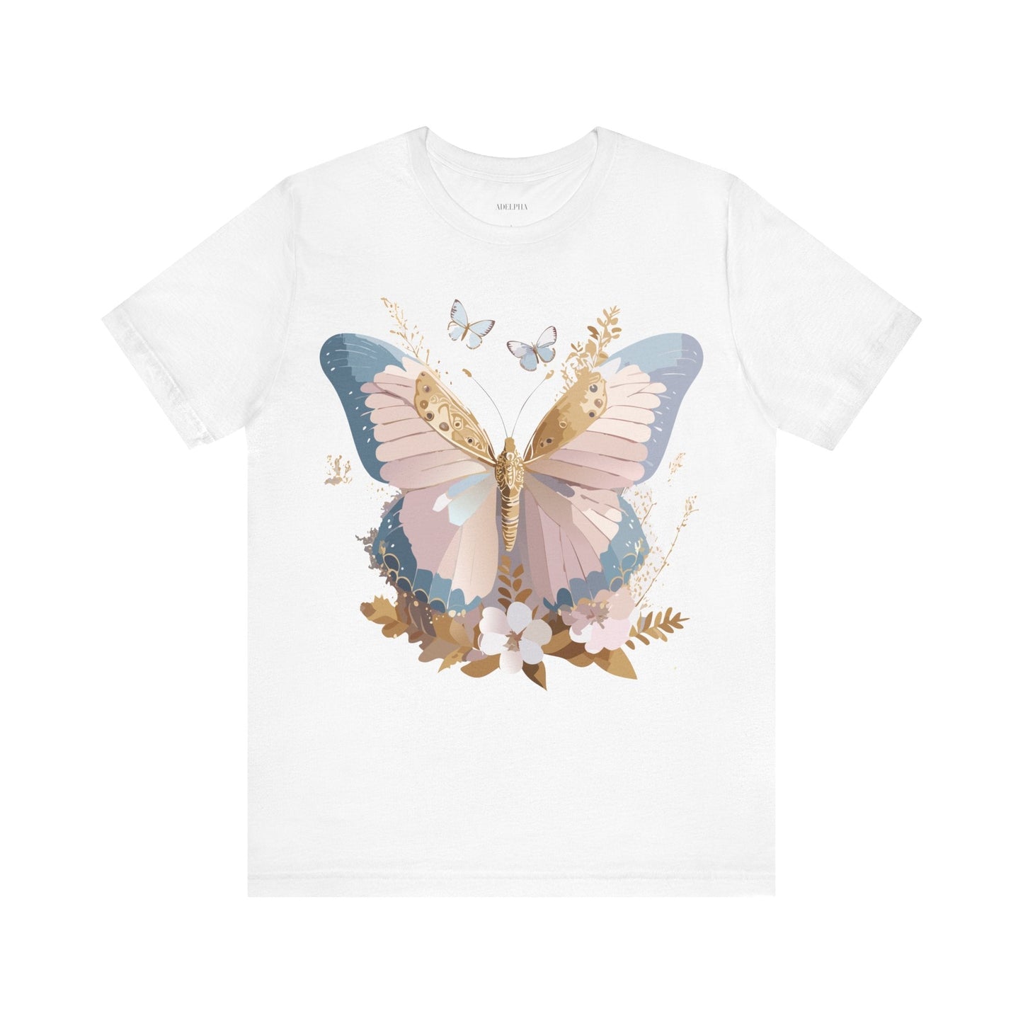 Adelpha Vintage Inspired Butterfly Graphic Tee Unisex Short Sleeve