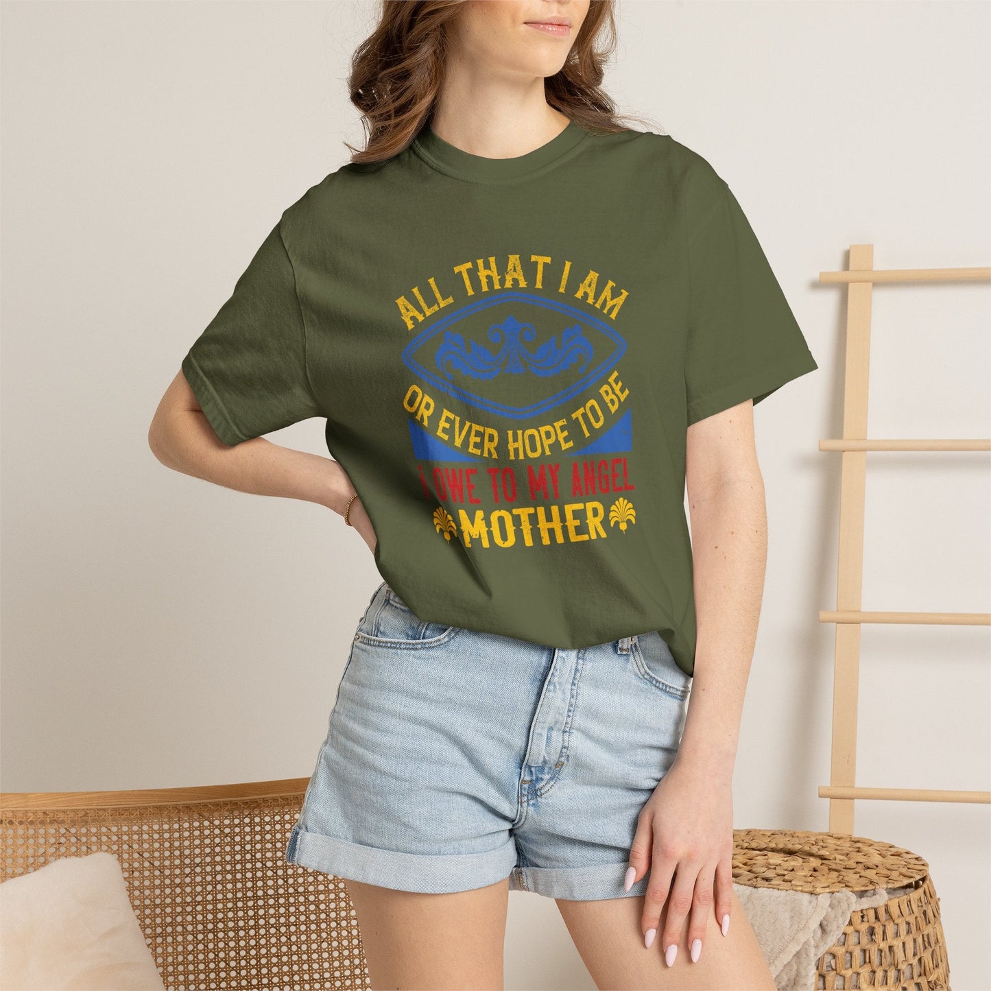 Mom T-shirt Mother Day Mama Tee Unisex Comfort Colors Garment-Dyed Cotton h61