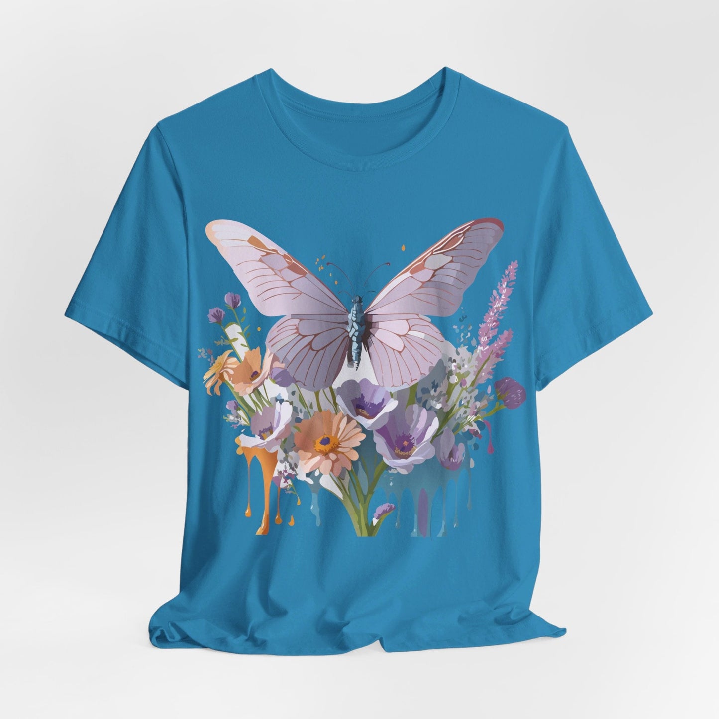 Butterfly Graphic Tee Unisex Short Sleeve Vintage Artwork By Adelpha