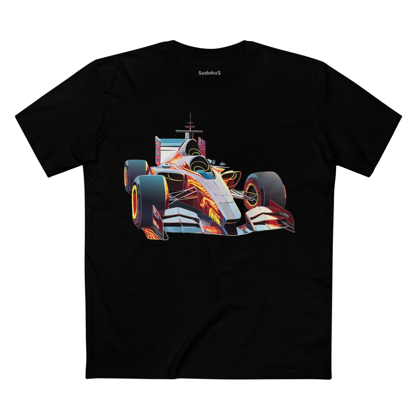 Car Graphic Unisex 100 Cotton Staple Tee 6