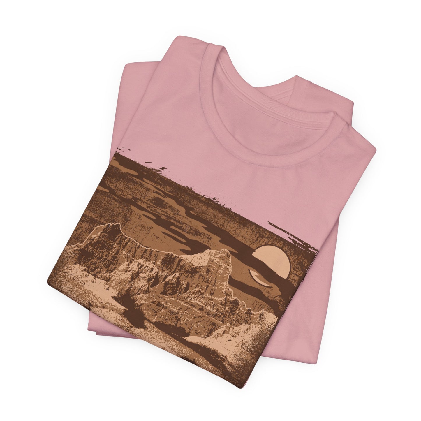 Badlands Retro Poster Graphic Design Tee, Badlands Shirt, Vintage Tees, Art Design T-Shirt, Graphic Tee, Retro Art Shirts