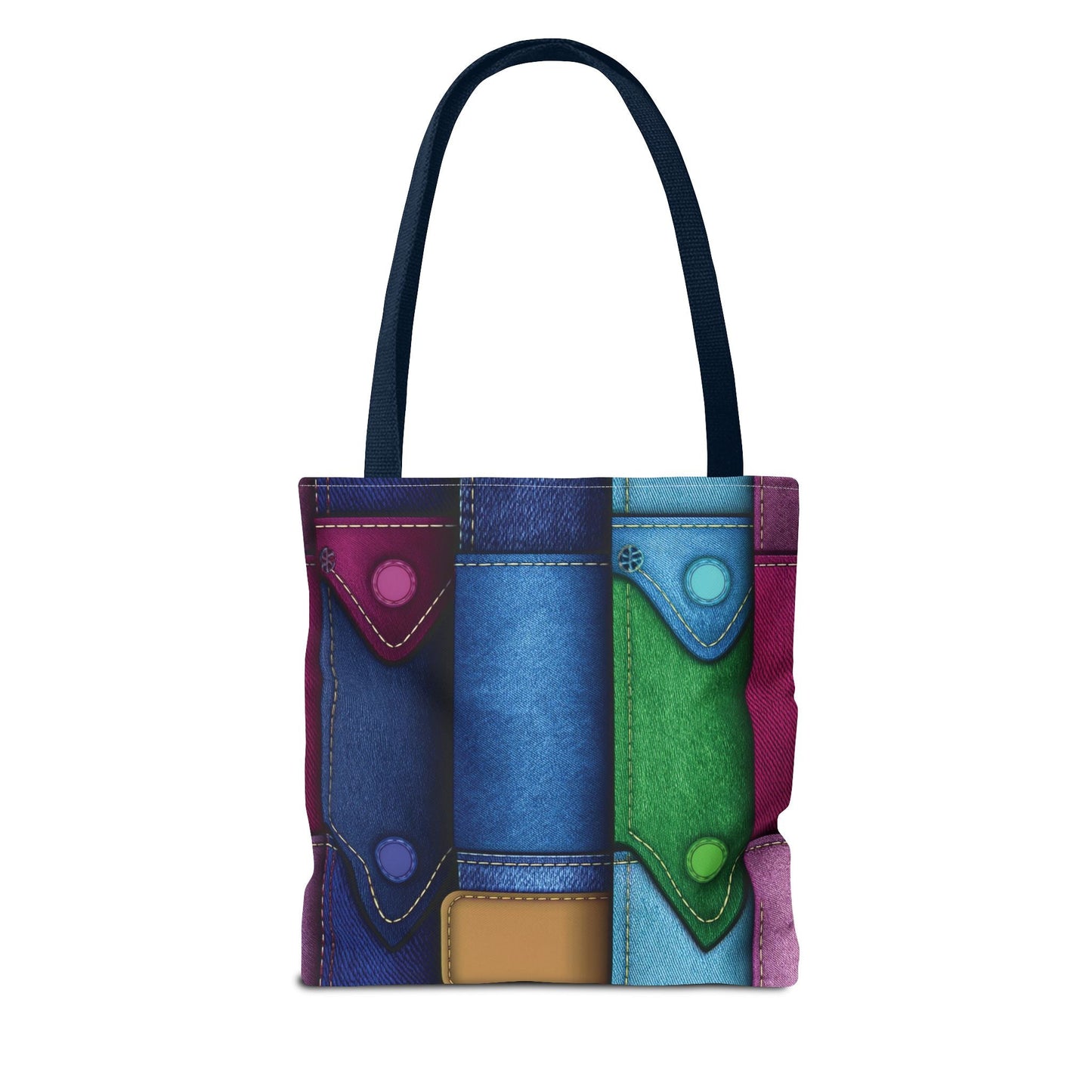 Denim Canvas Bag, Tote Bag Denim Printify