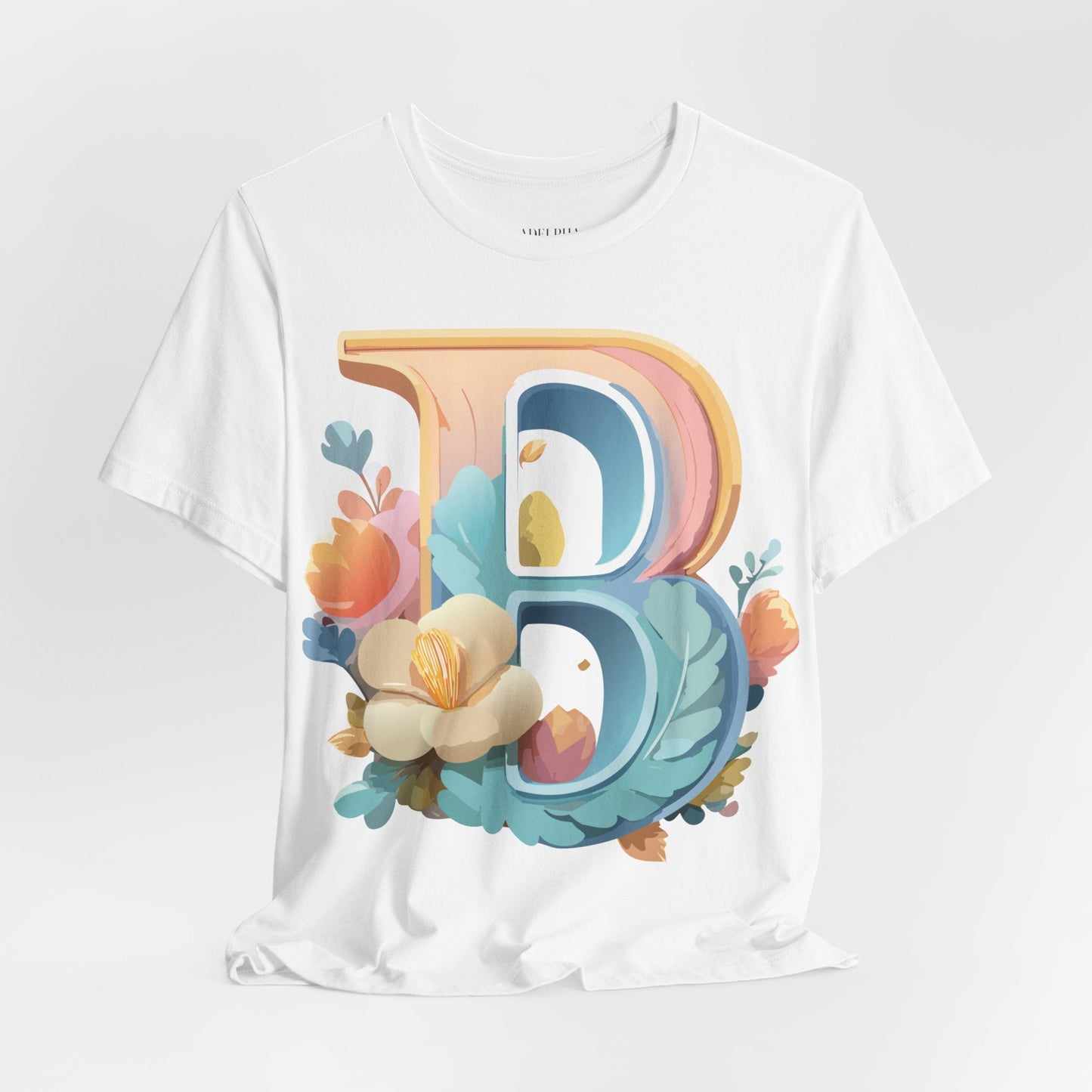 Letter B Graphic Tee Unisex Jersey Short Sleeve Shirt By Adelpha Vintage Artwork