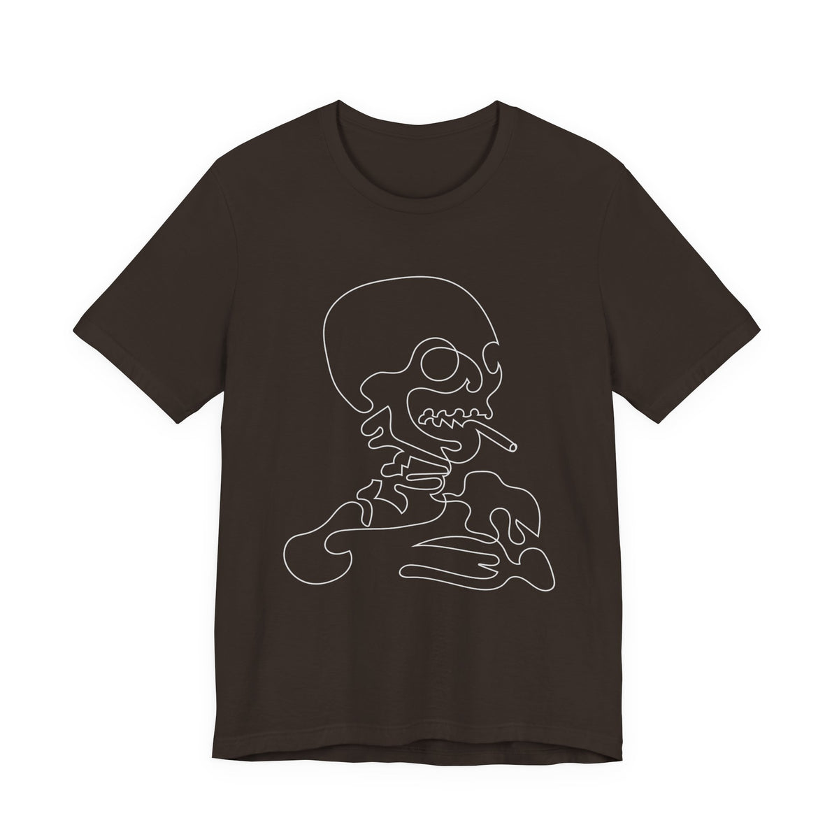 Camiseta unisex de algodón con calavera