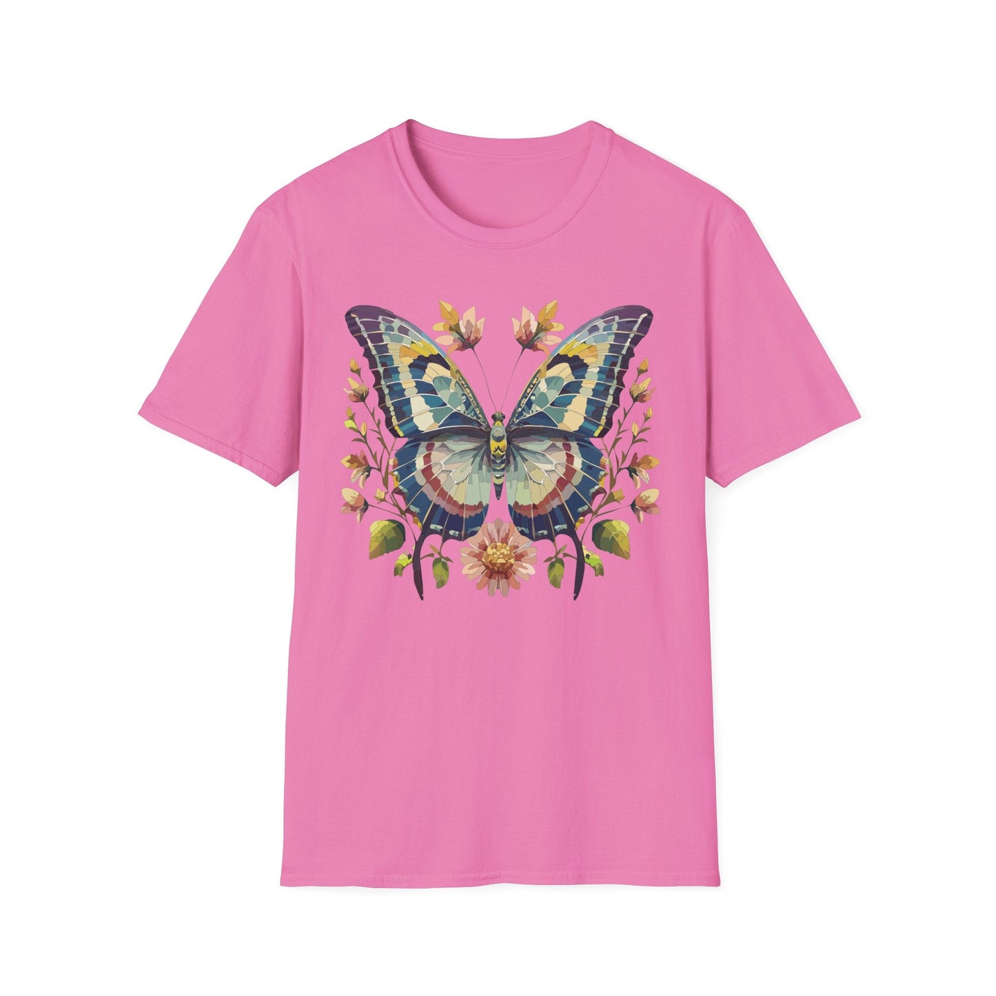 Butterfly Shirt Unisex T Shirt With Monarch Design Gildan Softstyle 64000 Ring Spun Cotton Tee