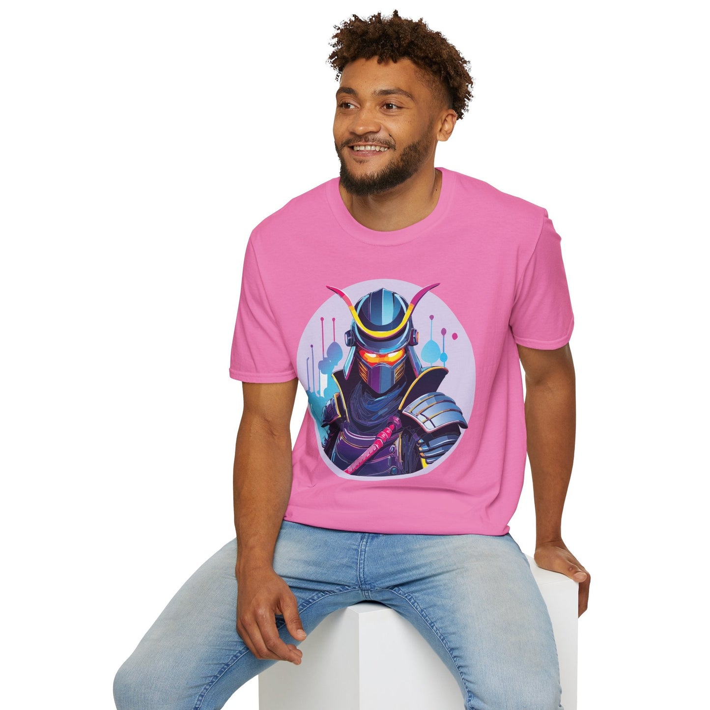 Unisex Samurai Shirt Gildan Softstyle Tee Hundred Percent Ring Spun Cotton Comfort