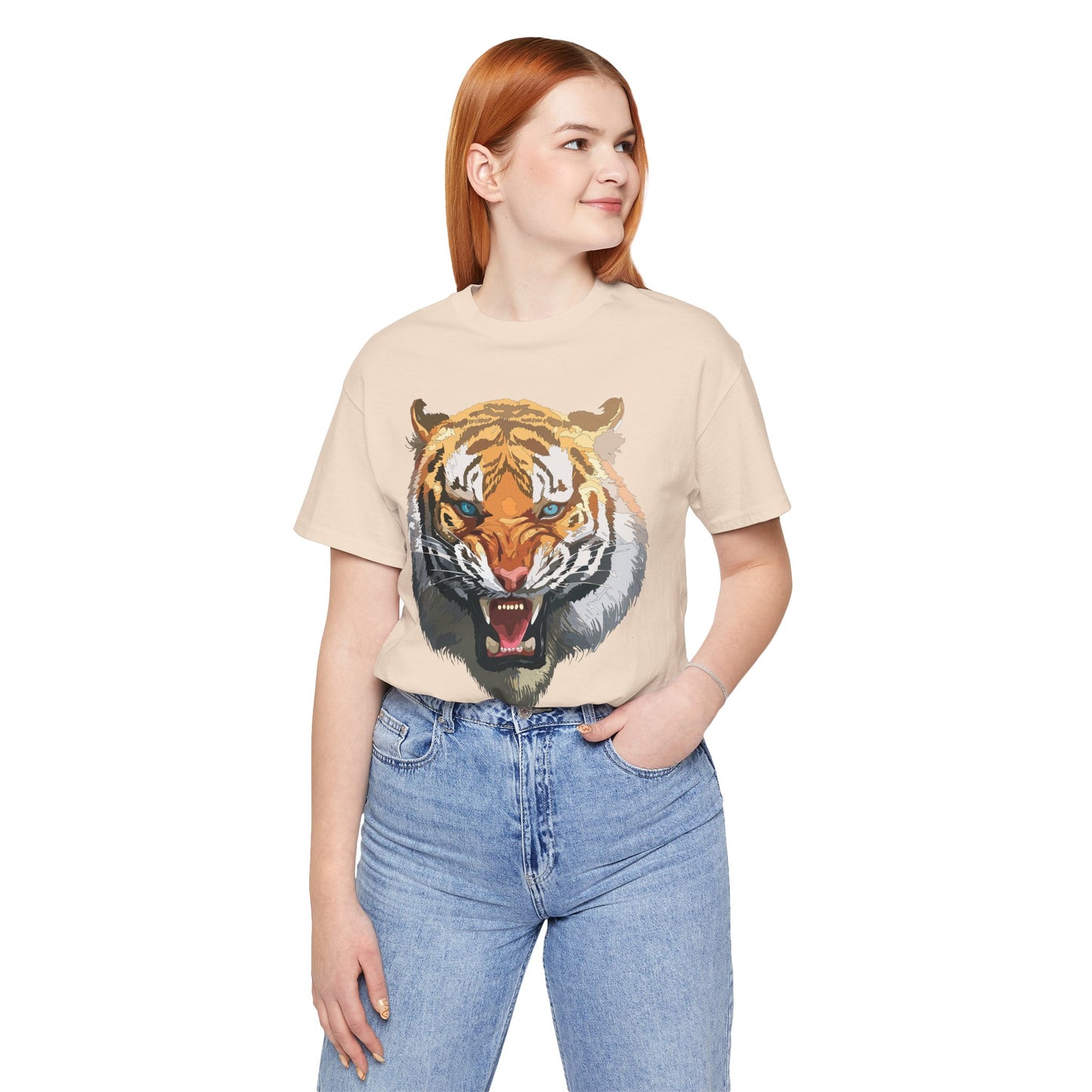 Tiger Shirt, Animal Shirt, T-Shirt with Tiger, Art Design Tee, Wild Animals Tees, Safari T-Shirt, Graphic Design Tee 15