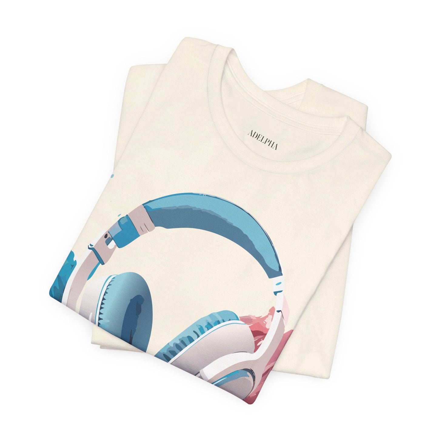 Music Graphic Unisex 100 Cotton Vintage Art with Musical Elements Tee 92