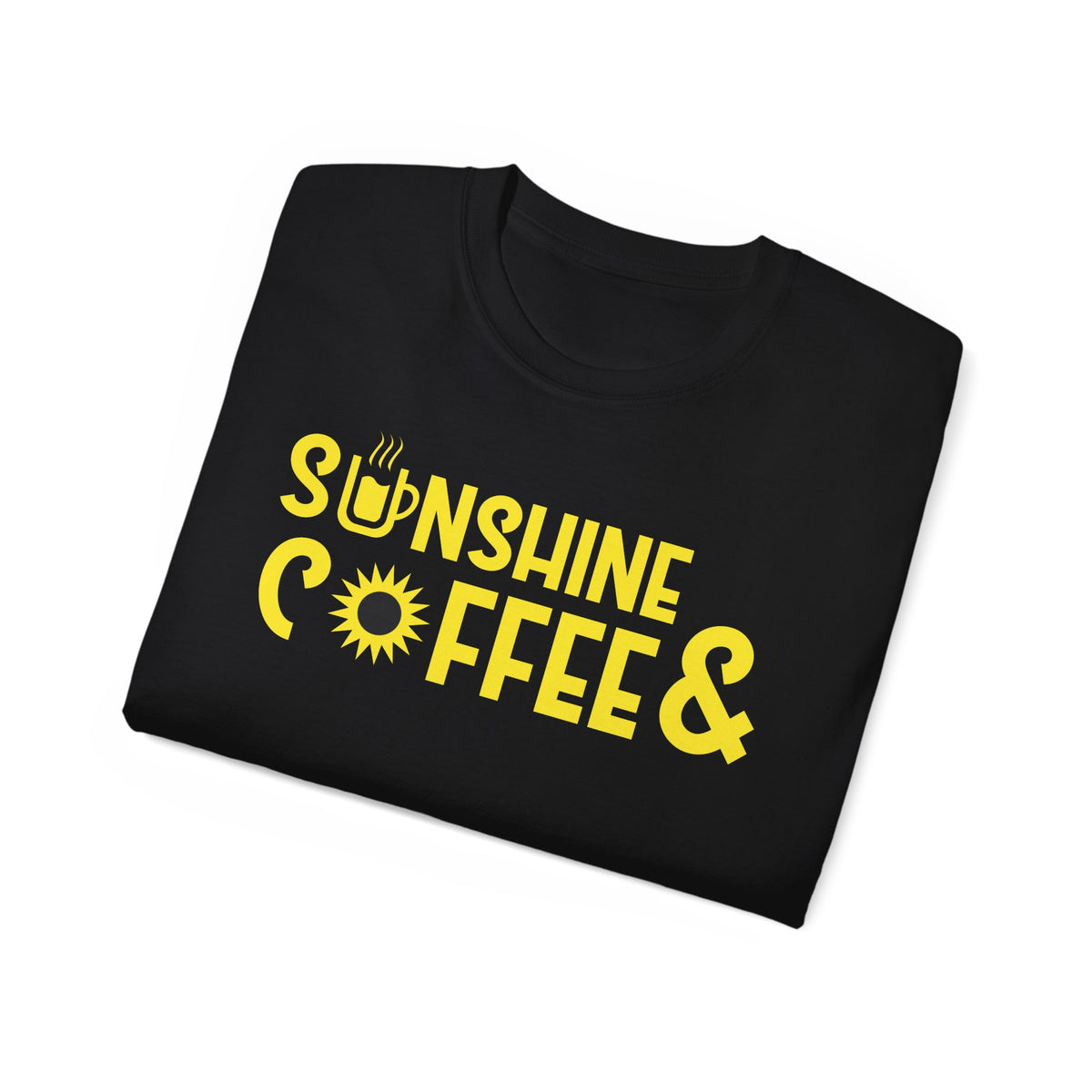 Sunshine Coffee & Tee | Yellow Sun Graphic T-Shirt
