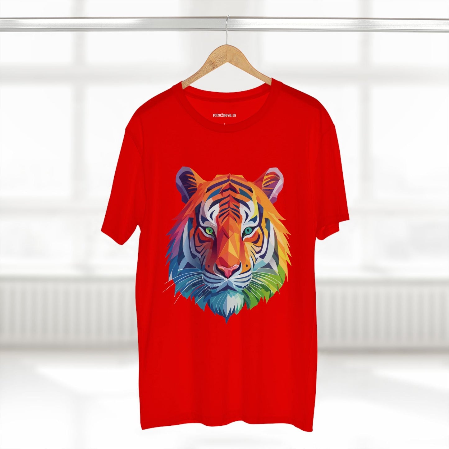 Tiger Animal Shirt Unisex Premium Cotton Tee With Original Art Design Retro2Nova Art Collection Exclusive Art Print