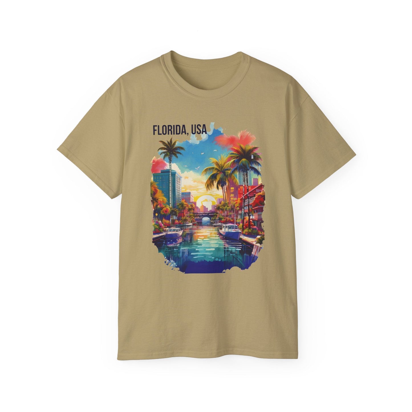 Florida Graphic Unisex Cotton T‑Shirt 1