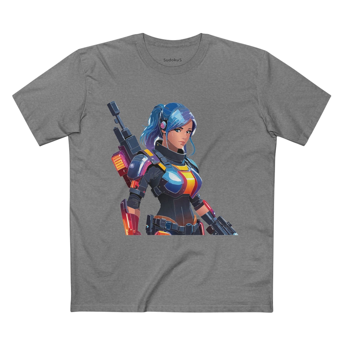 Army-woman Graphic Unisex 100 Cotton Staple Tee 5