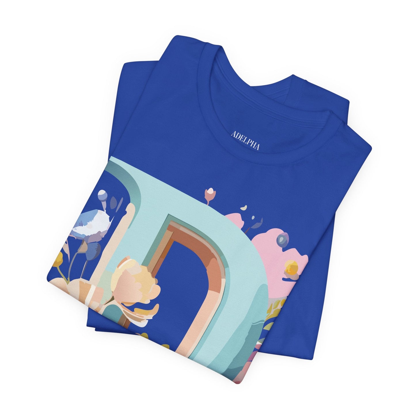Adelpha Vintage Letter D Shirt Unisex Graphic Tee for Everyday Comfort and Style