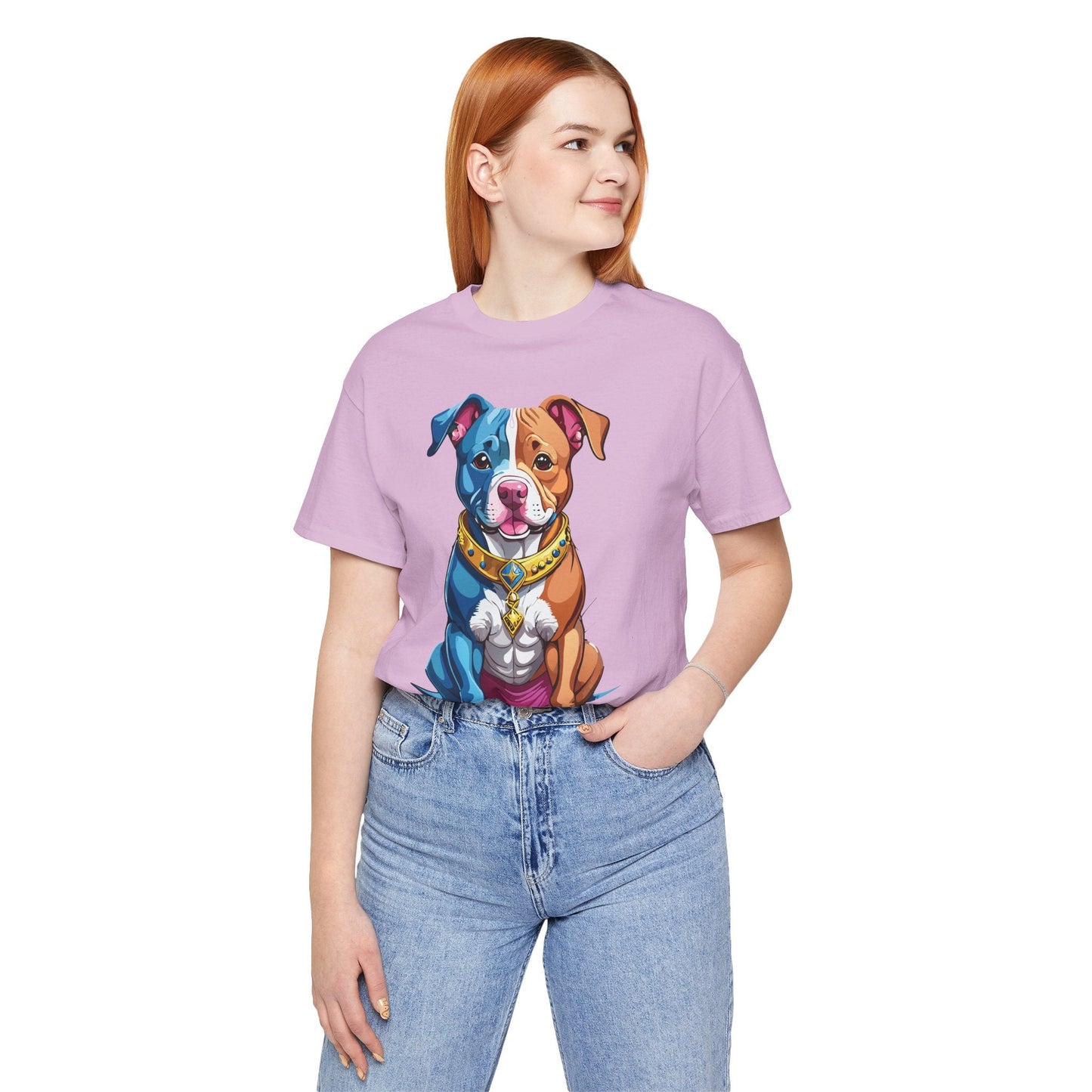 Unisex Animal Shirt Art Design Tee With Wild Animals Print Short Sleeve Jersey Tee