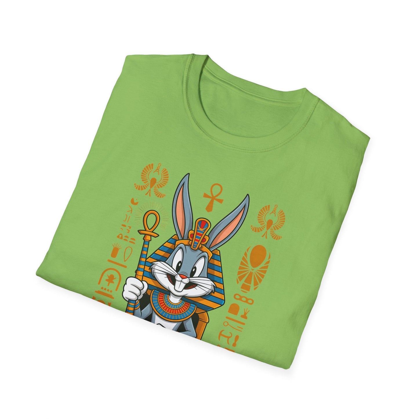 Cartoon Bunny Graphic Unisex Cotton Animal Animation Artwork Design Tee 45