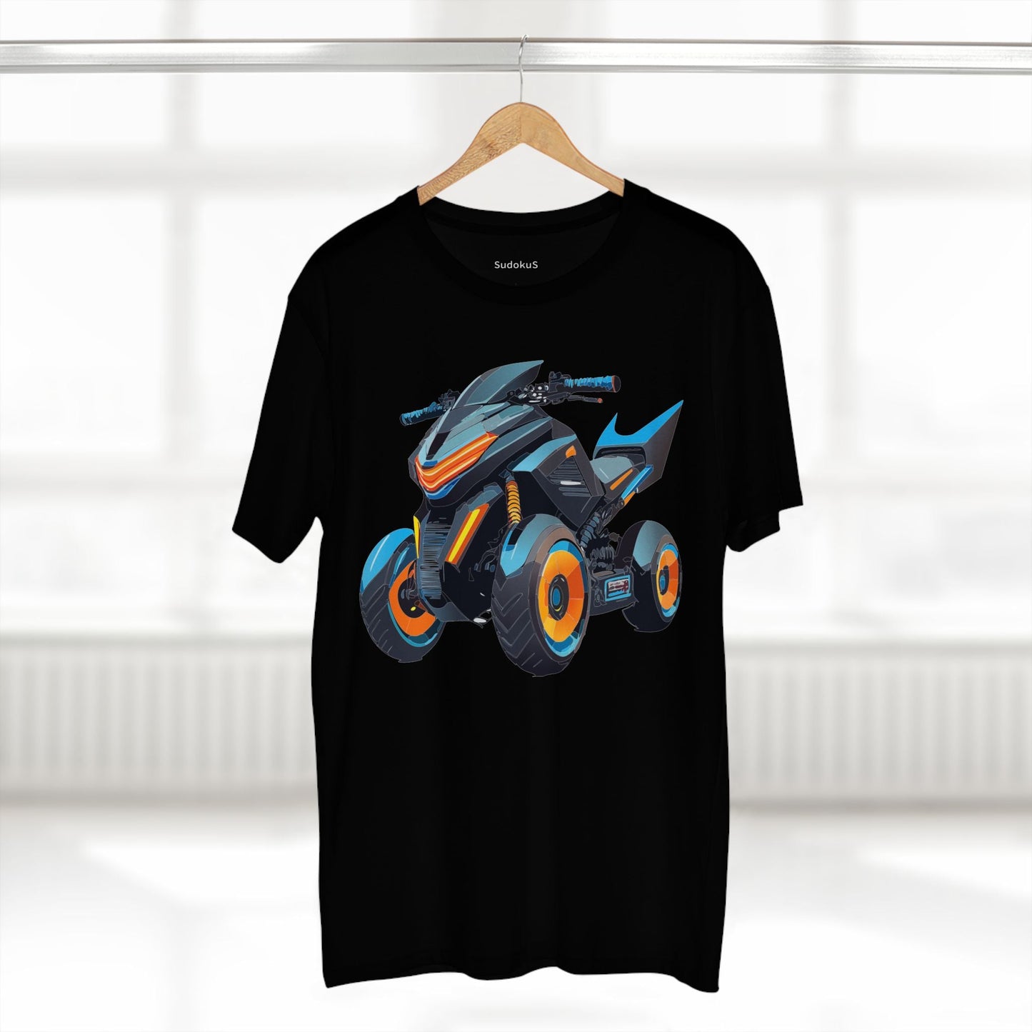Moto Bike Graphic Unisex 100 Cotton Staple Tee 15