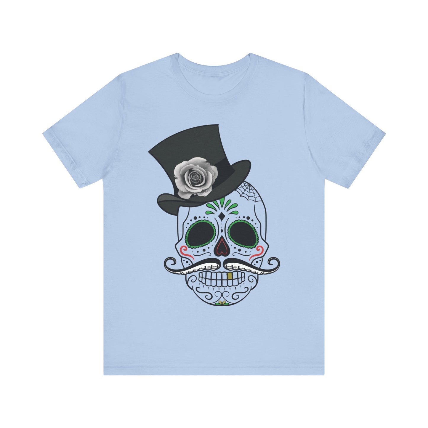 Unisex-T-Shirt aus Baumwolle mit Totenkopf