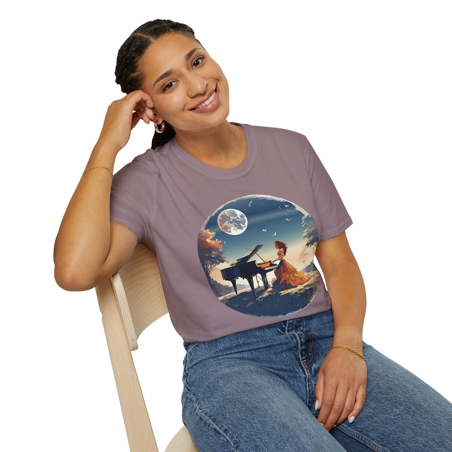 Womens Graphic T Shirt Art Design Gildan Softstyle Tee 100 Percent Ring Spun Cotton Unisex