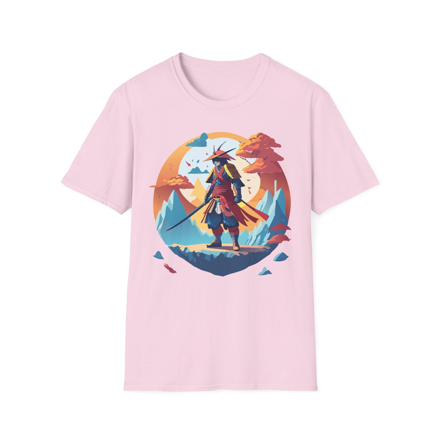 Samurai Shirt Unisex Tee Gildan Softstyle 64000 100 Percent Ring Spun Cotton Lightweight