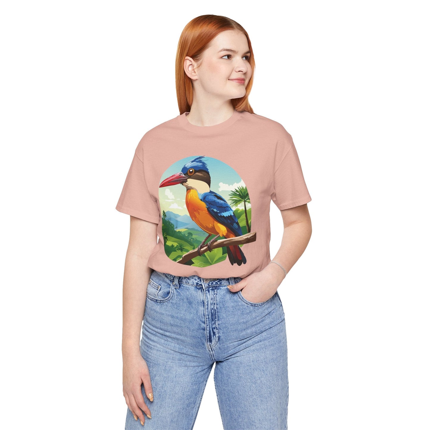Unisex Animal Shirt With Art Design Featuring Wild Animals Jersey Short Sleeve Tee