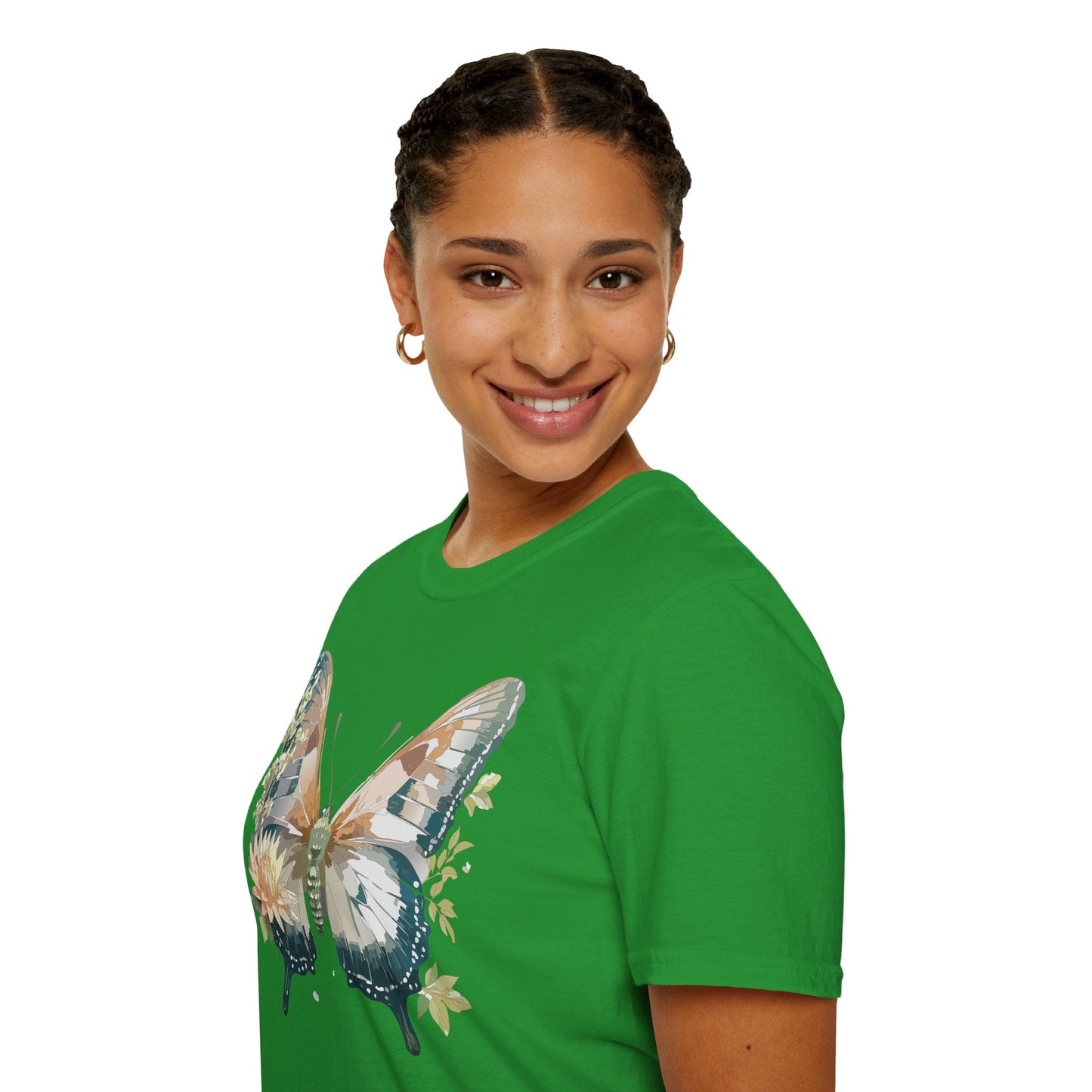 Unisex Butterfly Shirt Monarch Butterfly Tee Softstyle Gildan 64000 100 Cotton Breathable