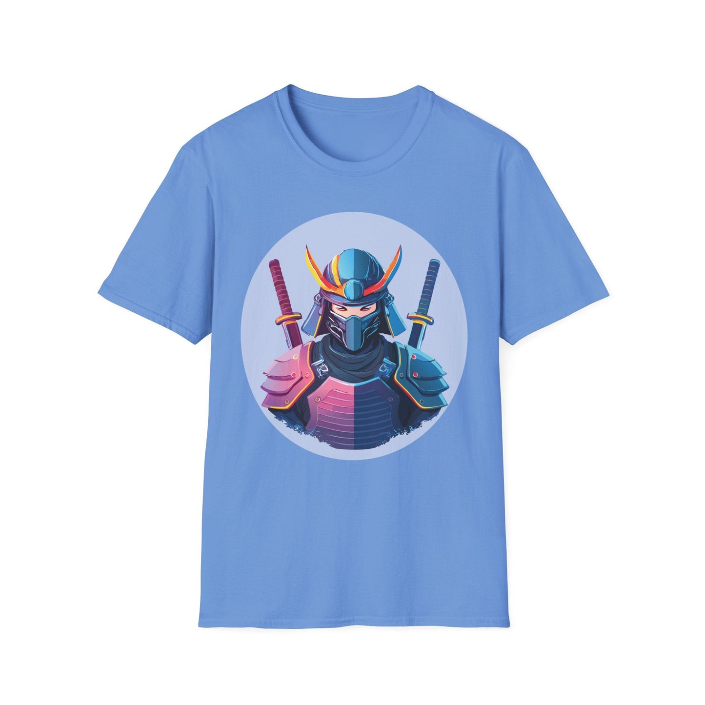Samurai T Shirt Unisex Softstyle Gildan 64000 Breathable Cotton Tee For Everyday Wear