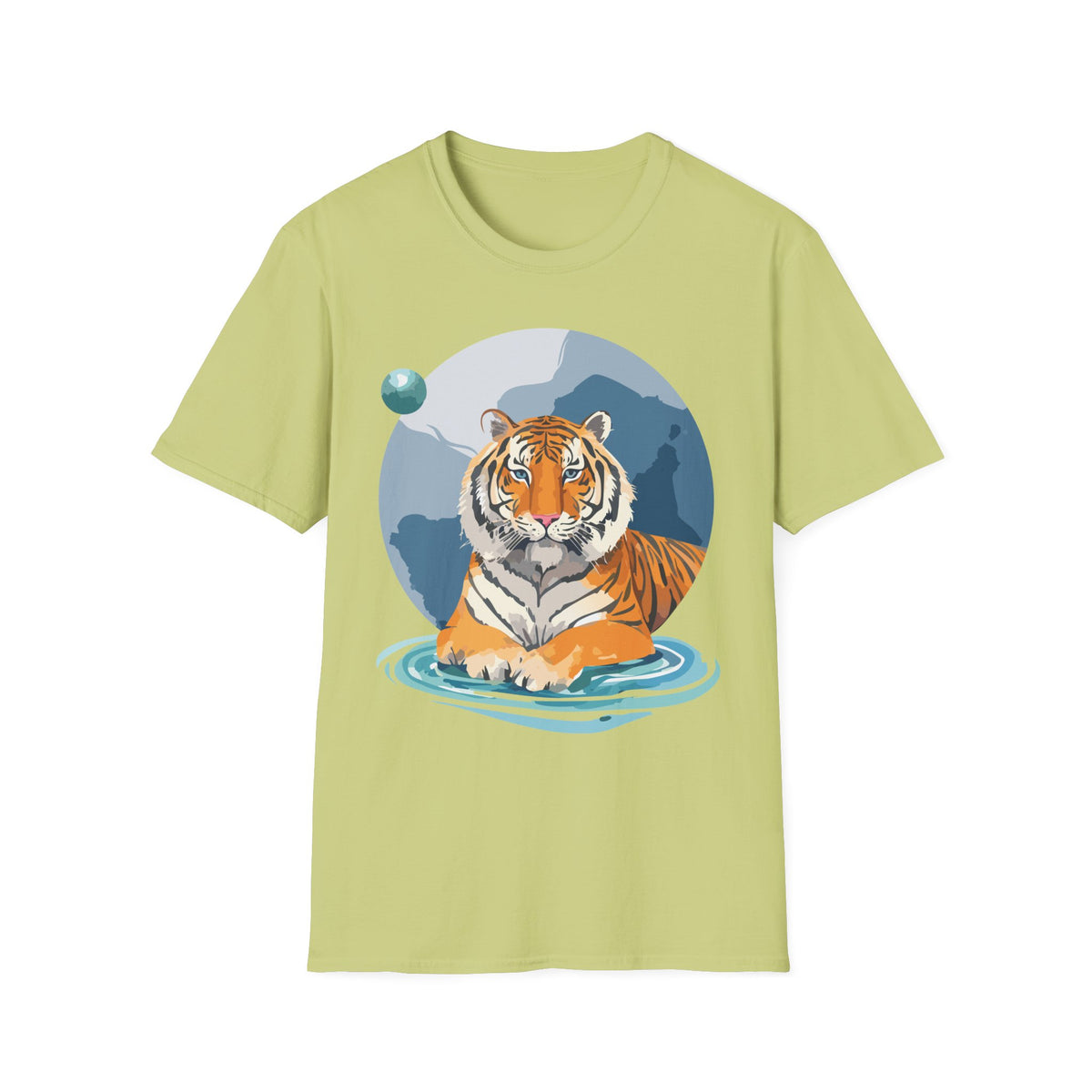 Majestic Tiger Illustration T-Shirt | Tiger Graphic Tee