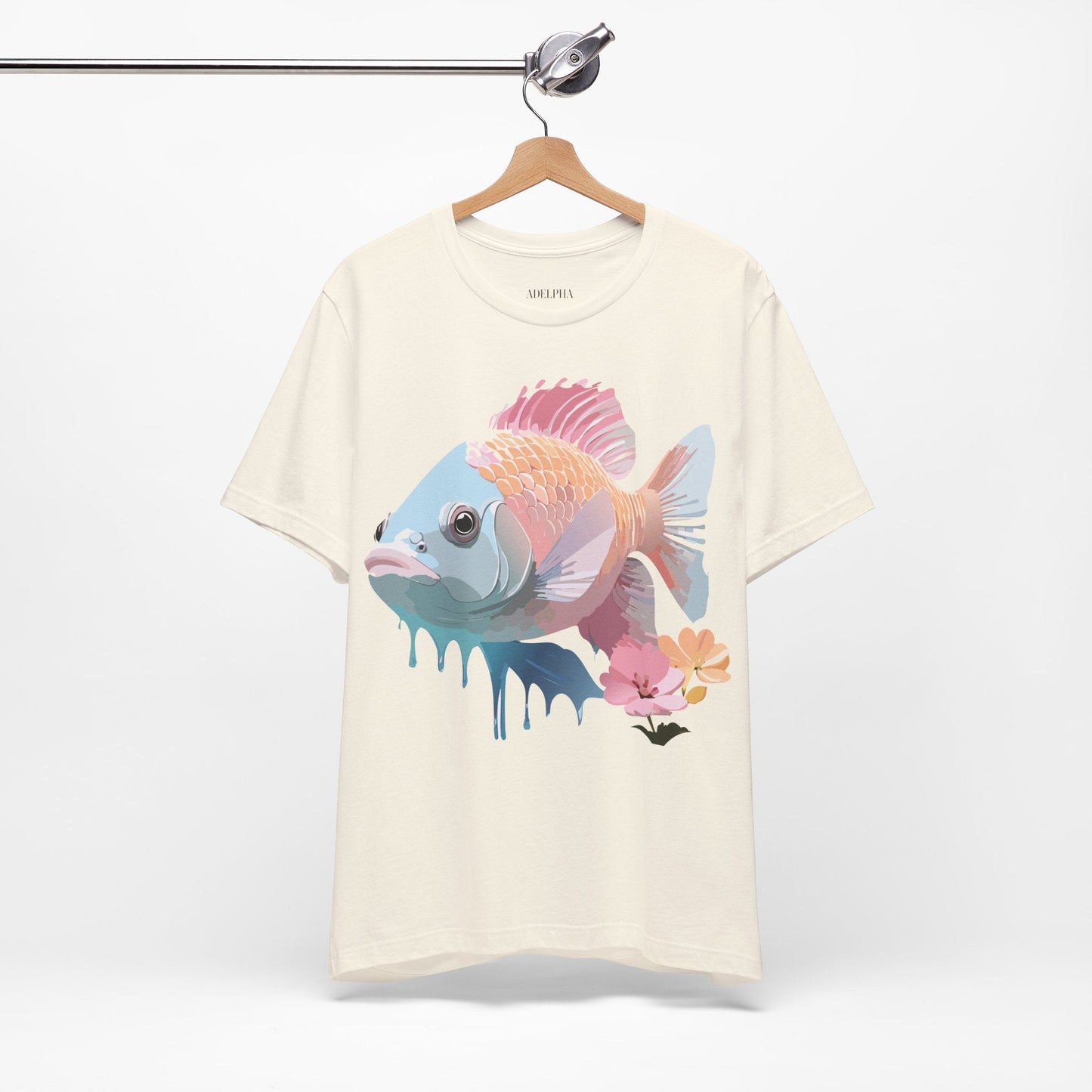 Fish Graphic Unisex 100 Cotton Vintage Artwork Tee 1