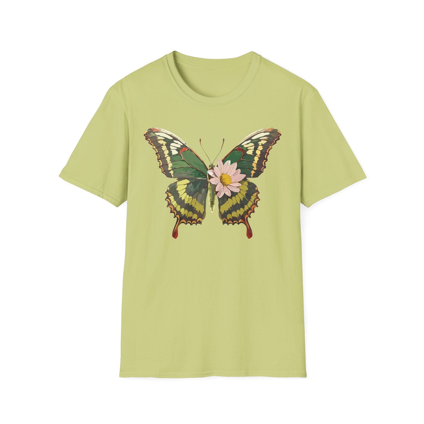 Butterfly Shirt Unisex Monarch Butterfly Tee Gildan Softstyle 64000 100% Ring Spun Cotton