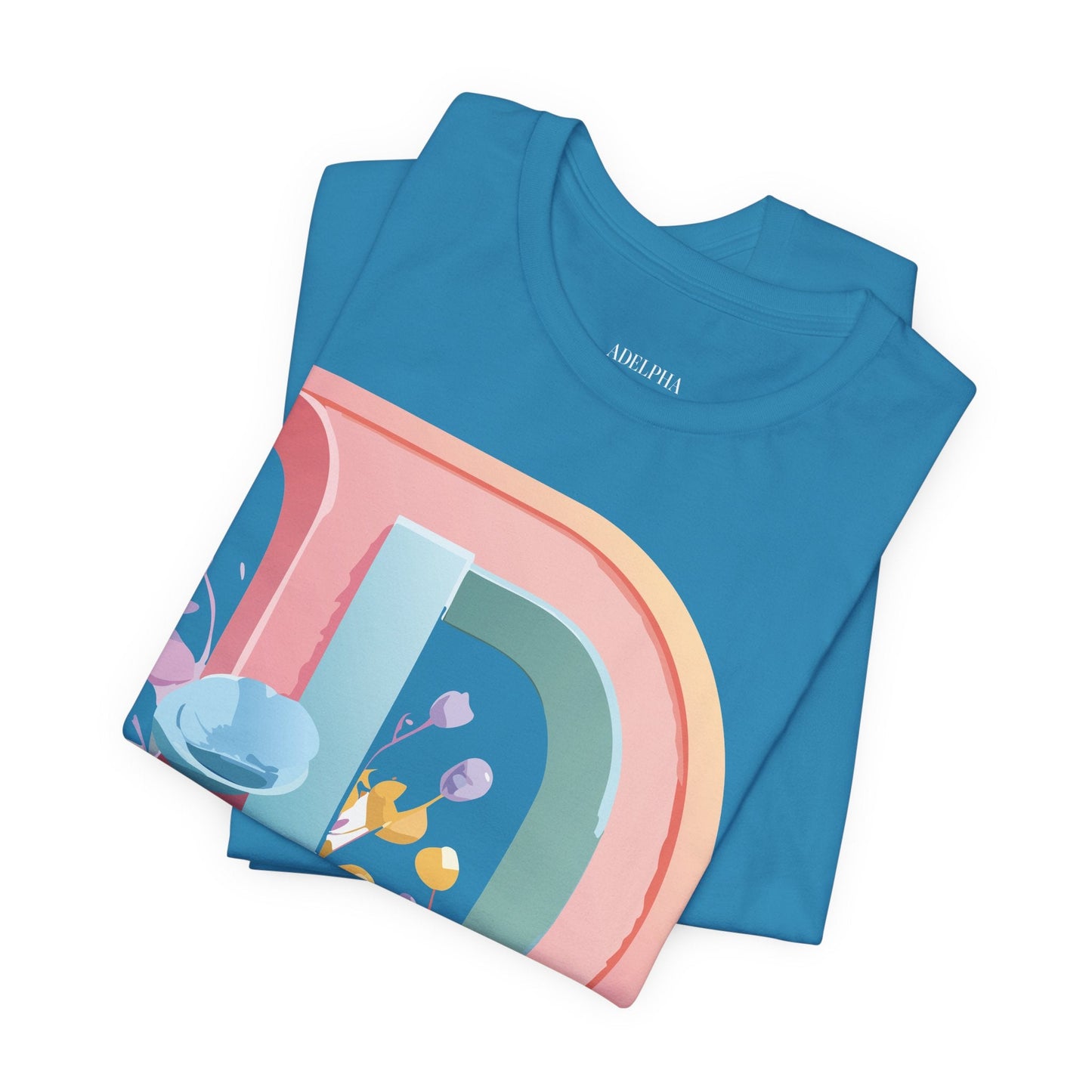 Letter D Shirt Unisex Jersey Graphic Tee From Adelpha With Vintage Inspired Artwork Short Sleeve