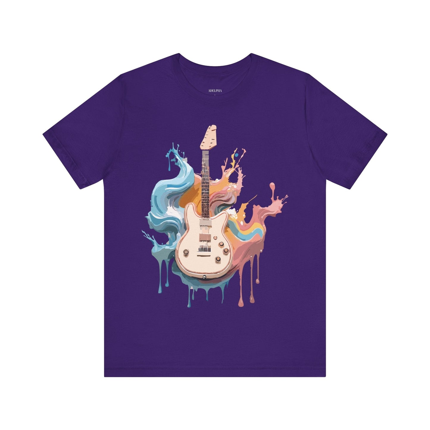 Adelpha Music Graphic T Shirt Unisex Short Sleeve Vintage Inspired Art Tee For Everyday Casual Wear