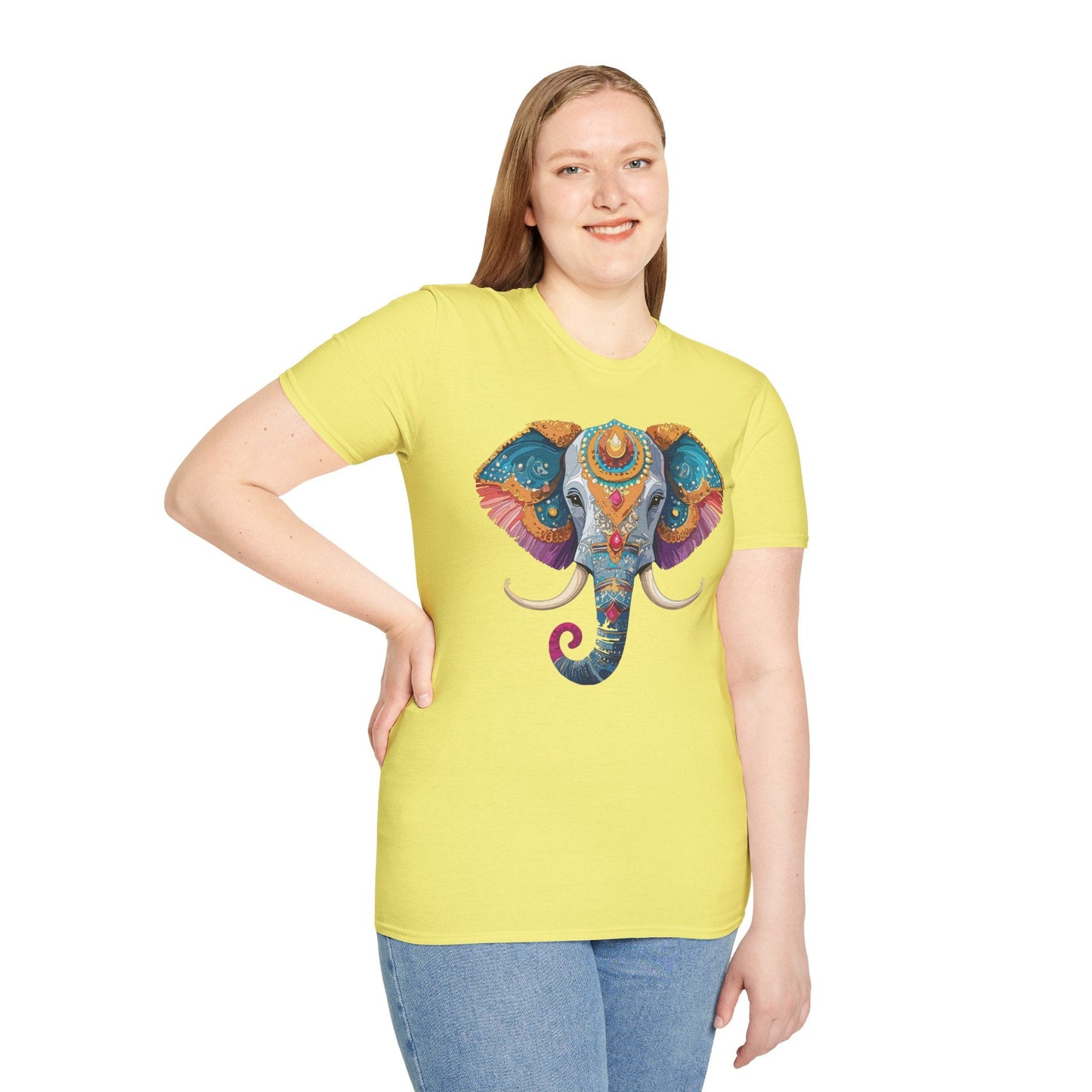 Elephant Shirt Unisex Elephant Tee Softstyle Cotton Gildan 64000 Animal Tee Graphic Elephant Tee