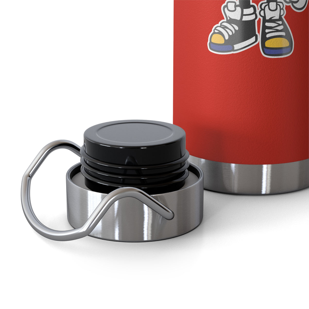 22oz Copper Insulated Water Bottle with Cartoon Design - CV47