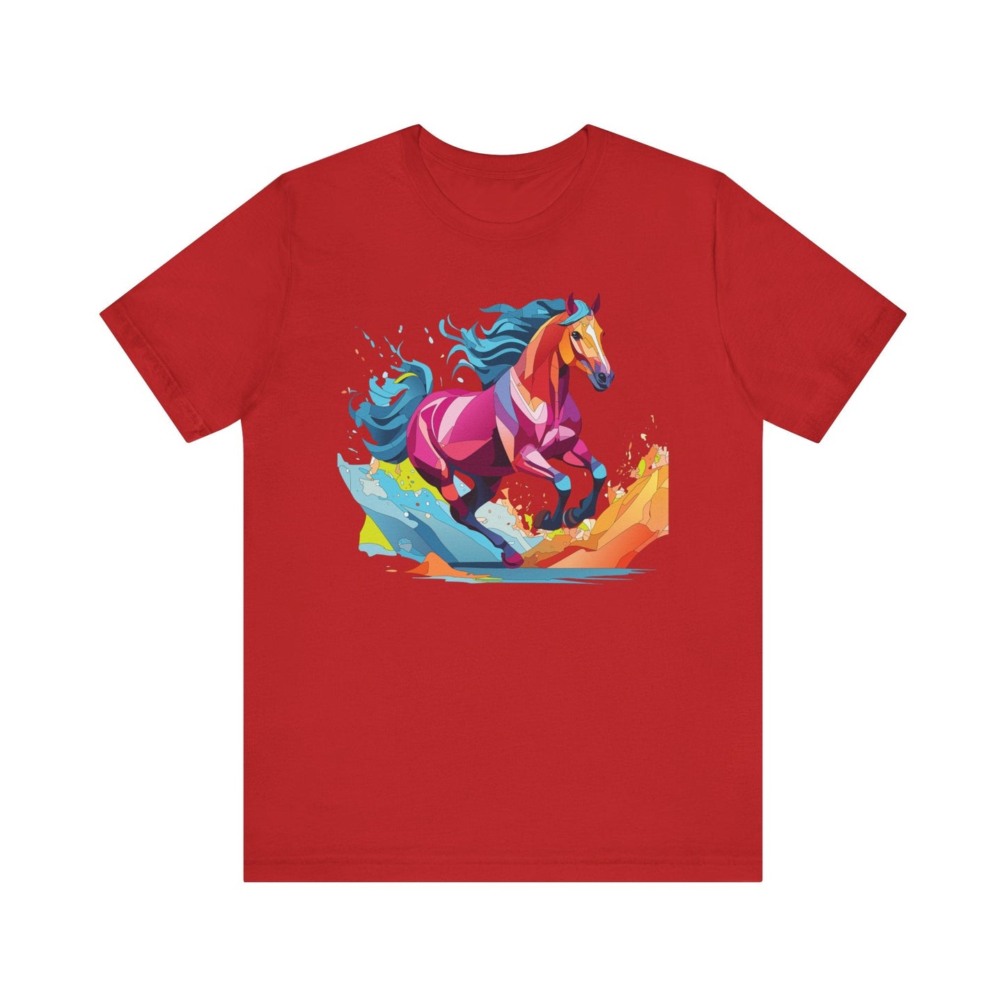 Unisex Animal Tee Shirt With Wild Animals Art Design Short Sleeve Casual Wear Everyday