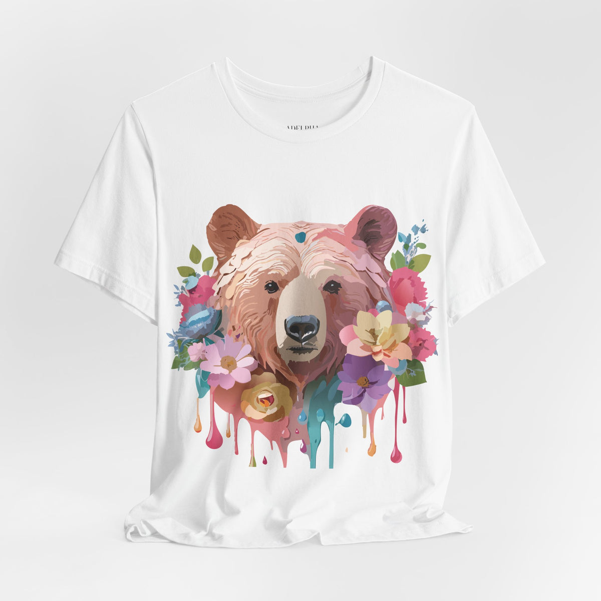 Bear Graphic Design Tee Bella+Canvas Unisex 100 Cotton Tee Shirt a112