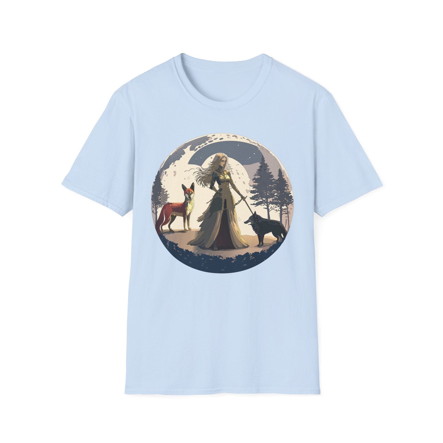 Womens Graphic T Shirt Art Design Tee Softstyle 64000 Gildan Unisex Short Sleeve