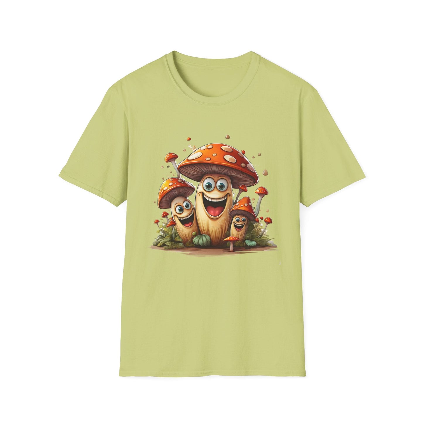Mashroom Tee Shirt Unisex Funny Mashroom Design Softstyle 100 Percent Cotton Gildan